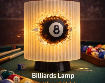 8-bolls bordslampa - Ny biljardrumsdekor