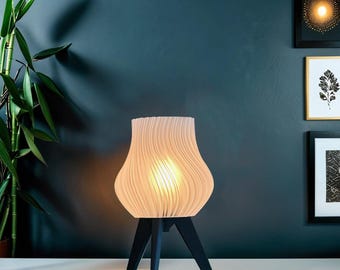 Skrivbordslampa i havskorall – Modern nattlampa, 3D-tryckt PLA