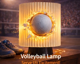 Volleyboll Slam Dunk Nattlampa - Handgjord 3D Designerlampa