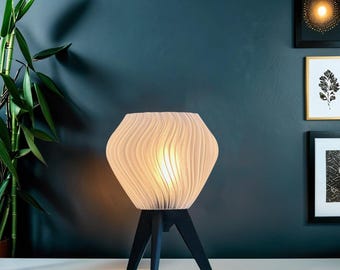 Snäckskal skrivbordslampa – Modern nattlampa, 3D-tryckt PLA