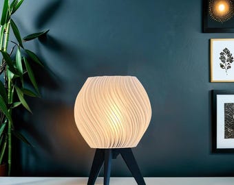 Skrivbordslampa Sea Breeze – Modern nattlampa, 3D-tryckt PLA