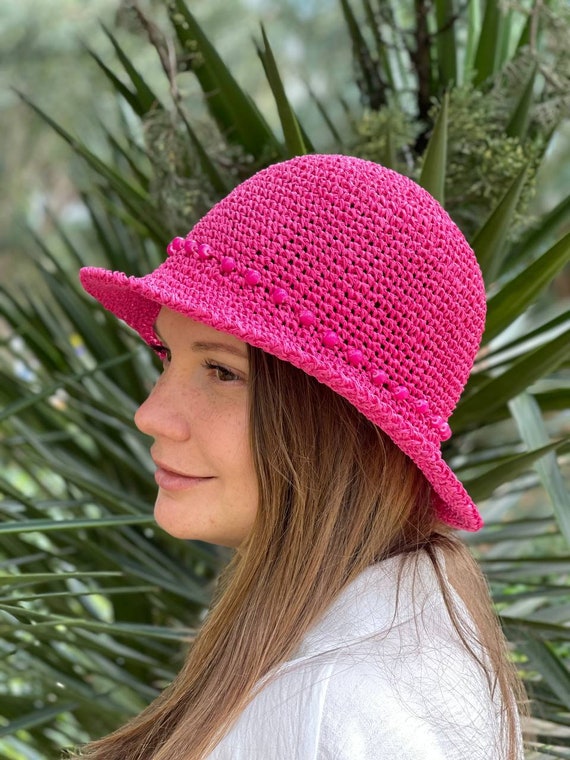 Summer beaded bucket hat Beaded Embroidered Bucket Hat – Summer Nikole Jewelry main image 4