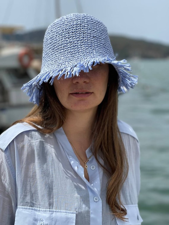 帽子 RAFFIA BUCKET HAT Ray Raffia Bucket Hat – SEROYA
