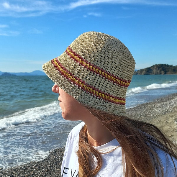 On Holiday Raffia Sunhat