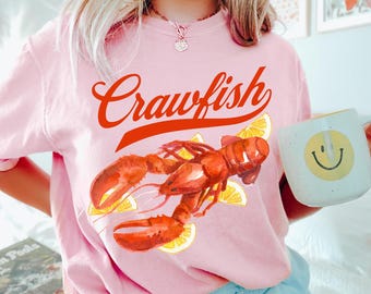 Crawfish Shirt Crawfish Gifts Louisiana Shirt Crawfish Season Tshirt  Womens Crawfish Boil Shirt Funny Crawfish Shirts Game Day T-Shirt