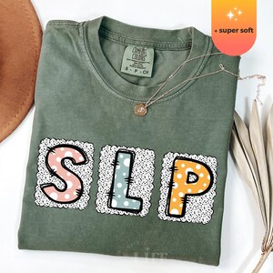 SLP Shirt Speech Language Pathologist Shirt Speech Therapist Gift Speech Language Shirt SLP Nurse Shirt Comfort Colors® Tee Back To School