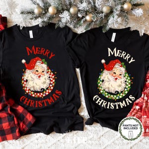 Merry Christmas Shirt Womens Christmas Shirts For Couples Christmas Shirt Funny Holiday Tshirts Christmas Shirt Santa Family Christmas Tee