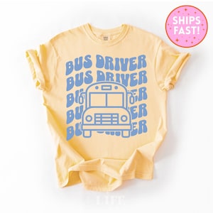 Comfort Colors Bus Driver Shirt Bus Driver Appreciation Gift Transportation Crew Shirt Transportation T-shirt School Bus Driver Gift Cute