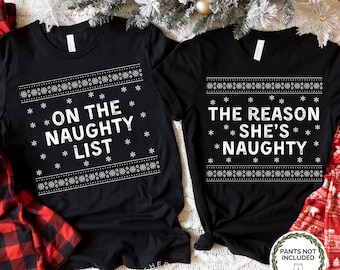 Couples Christmas Pajama Shirt Matching Pjs Shirt Adult Humor Christmas Pjs Family Pajamas Matching Christmas Outfit Funny Xmas Shirts Gift