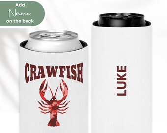 Personalized Crawfish Boil Can Cooler - Cajun Party Favor