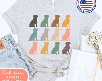 Labrador Retriever Silhouette T-Shirt, Comfort Colors Lab Tee