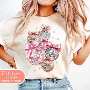Disco Ball Shirt Christmas Groovy Shirt Mirror Ball Shirt Mirrorball Tshirt Discoball Print Tshirt Disco Ball Graphic Tee Shimmer Shirt Cute