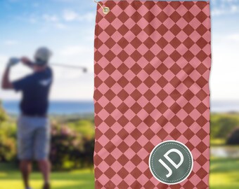 Monogrammed Golf Towel: Personalized Golf Gift for Dad