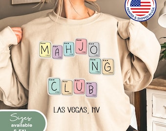 Moletom do Clube de Mahjong, Roupas de Mahjong Plus Size
