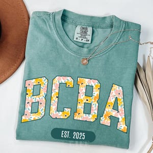 Bcba Comfort Colors Shirt Behavior Analyst Shirt Aba Therapist Gift Behavior Analyst Tshirt Board Certified Behavior Analyst Tee RBT Tshirt