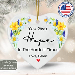 Caregiver Gifts Caregiver Ornament Personalized Thank You Ornament For Special Person Grateful Gift For Friend Thank You Gift Staff Bulk