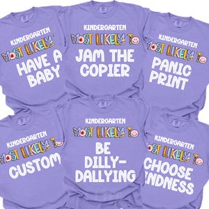 Funny Kindergarten Teacher Shirt Kindergarten Team Shirts Comfort Colors First Day Of Kindergarten Tshirt Teaching Tee Back To School Tees