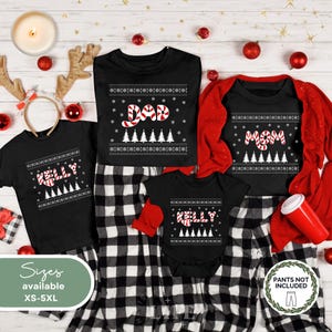 Custom Christmas Shirt Family Toddler Matching Christmas TShirts With Baby Holiday Shirts Family Xmas Family Tshirt Merry Christmas Tee Gift