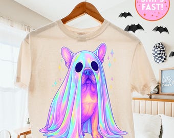 French Bulldog Tarot Card T-Shirt: Frenchie Skeleton Halloween Tee