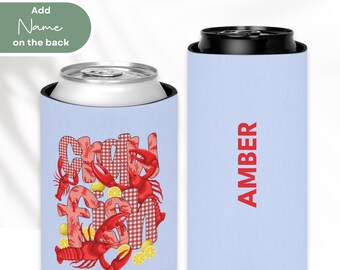 Personalized Crawfish Boil Can Cooler, Party Favor