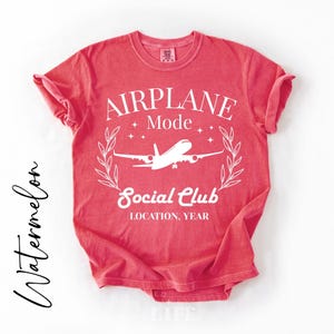 Airplane Mode Social Club Sweatshirt - Customized Travel Crewneck image 10