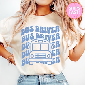 Comfort Colors Bus Driver Shirt Bus Driver Appreciation Gift Transportation Crew Shirt Transportation T-shirt School Bus Driver Gift Cute