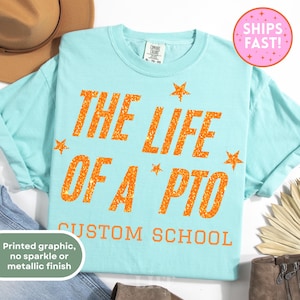 PTO Crew Shirt Custom Parent Teacher Organization Tshirts PTO Board PTO Squad Gift Parent Teacher Association Funny Bright Purple School Tee