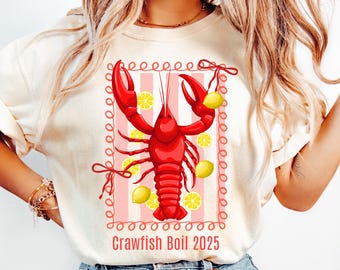 Crawfish Shirt Crawfish Gifts Louisiana Shirt Crawfish Season Tshirt  Womens Crawfish Boil Shirt Funny Crawfish Shirts Game Day T-Shirt