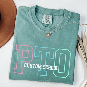 PTO Crew Shirt Custom Parent Teacher Organization Tshirts PTO Board PTO Squad Gifts Parent Teacher Association Funny Bright Purple