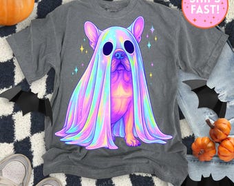 French Bulldog Tarot Card T-Shirt: Frenchie Skeleton Halloween Tee