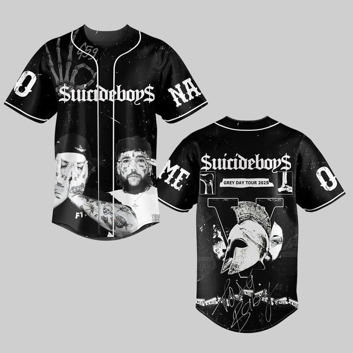 G59 Records T Shirt Red Short Sleeve Suicideboys Label Grey