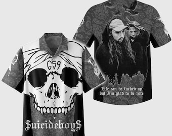 Suicideboy Merch Hawaiian Shirt, Suicideboy G59 Button Down Shirt, Greyday Tour Shirt, City Morgue Tshirt, Music Tour 2026 Gift