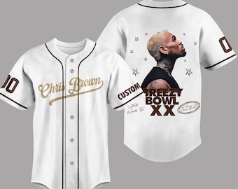 Chris Brown Breezy Bowl XX Baseball Jersey, Personalized Chris