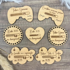 Magnet annonce de grossesse pour Geek & Gamers - Annoncez le de façon originale et personnalisée, Geek, Gamers, Annonce Grossesse