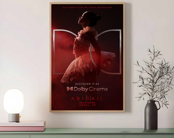 Abigail 2024 Movie Poster, Canvas, Wall Decor, Wall Art, Movie Poster Art Printing, Art Poster for Gift