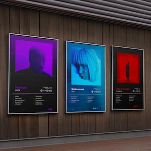 Custom Album Poster – Album Cover & Tracklist Print, Printable Digital Download – Music Wall Art