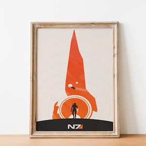 Mass Effect | Mass Effect Game |  Gamer Poster Gift | Video Game Poster | Premium Print | Wall Art | Vintage Poster