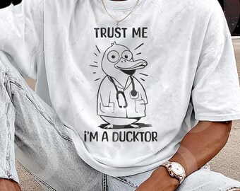 pato de dibujos animados con una bata de laboratorio