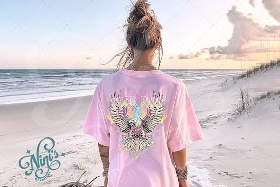 Free Bird America Png, Vintage shirt Design, 4th of July Png, Distressed Png, Grunge Png, Png For Sublimatio, Eagle Png