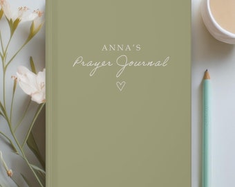 Personalized Prayer Journal, Hardcover Faith Diary, Gift for Women