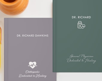 Gepersonaliseerde doktersdagboek: gepersonaliseerd medisch notitieboekje, cadeau huisarts