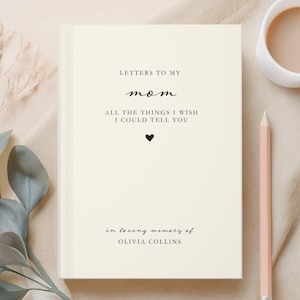 Regalo conmemorativo para mamá, diario conmemorativo personalizado para mamá, regalo de simpatía personalizado para mamá, regalo conmemorativo personalizado para madre, diario de duelo para mamá