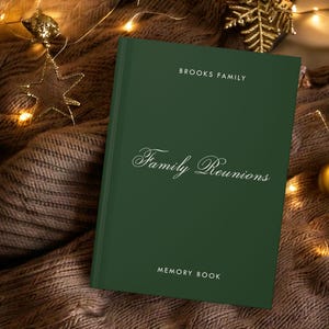 Personalized Family Reunion Memory Book: Hardcover Keepsake Journal