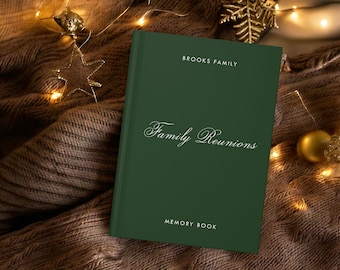 Libro dei ricordi personalizzato per la riunione di famiglia: diario dei ricordi con copertina rigida