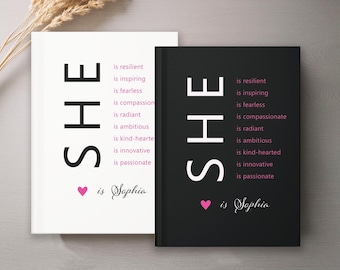 Personalized Affirmations Journal: Custom Name Notebook, Self-Care Gift