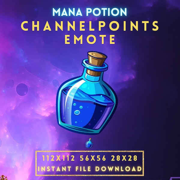 Mana Potion - Twitch Channelpoints and Emote Icon, Emblem, Logo and Icon for Twitch