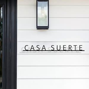 Placa de nome, palavras de metal personalizadas, placa de metal personalizada, arte de metal personalizada, placa de casa de metal, placa de sobrenome, placa de metal para áreas externas, placa de nome de família