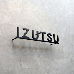 Placa de nome de metal personalizada, arte de parede personalizada, decoração de casa exclusiva, placa de metal personalizada, placa de metal com sobrenome, placas externas, placa de metal,