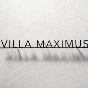 Letras grandes de metal | Letras de metal personalizadas | Letras de parede de metal | Palavras de metal personalizadas | Arte de parede de metal | Placa de endereço familiar personalizada
