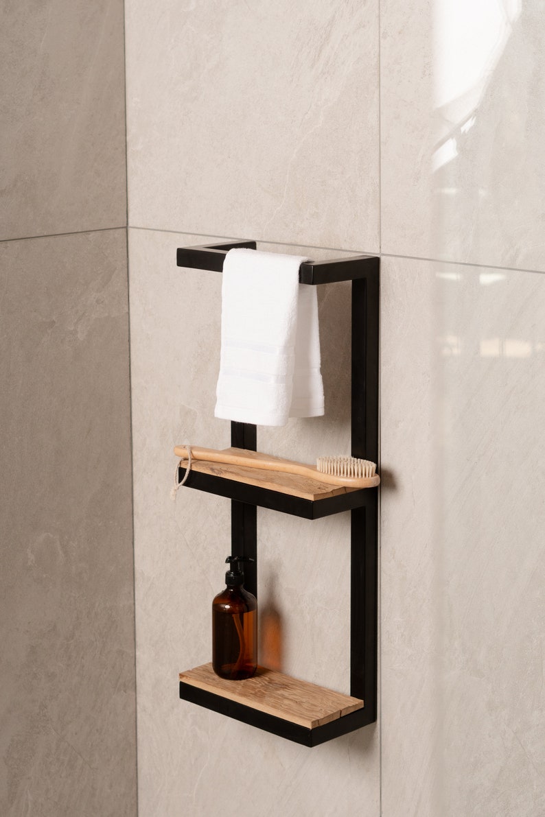 Bathroom Shelf Organizer, Floating Shelves, Rustic Shelf, Bathroom ...